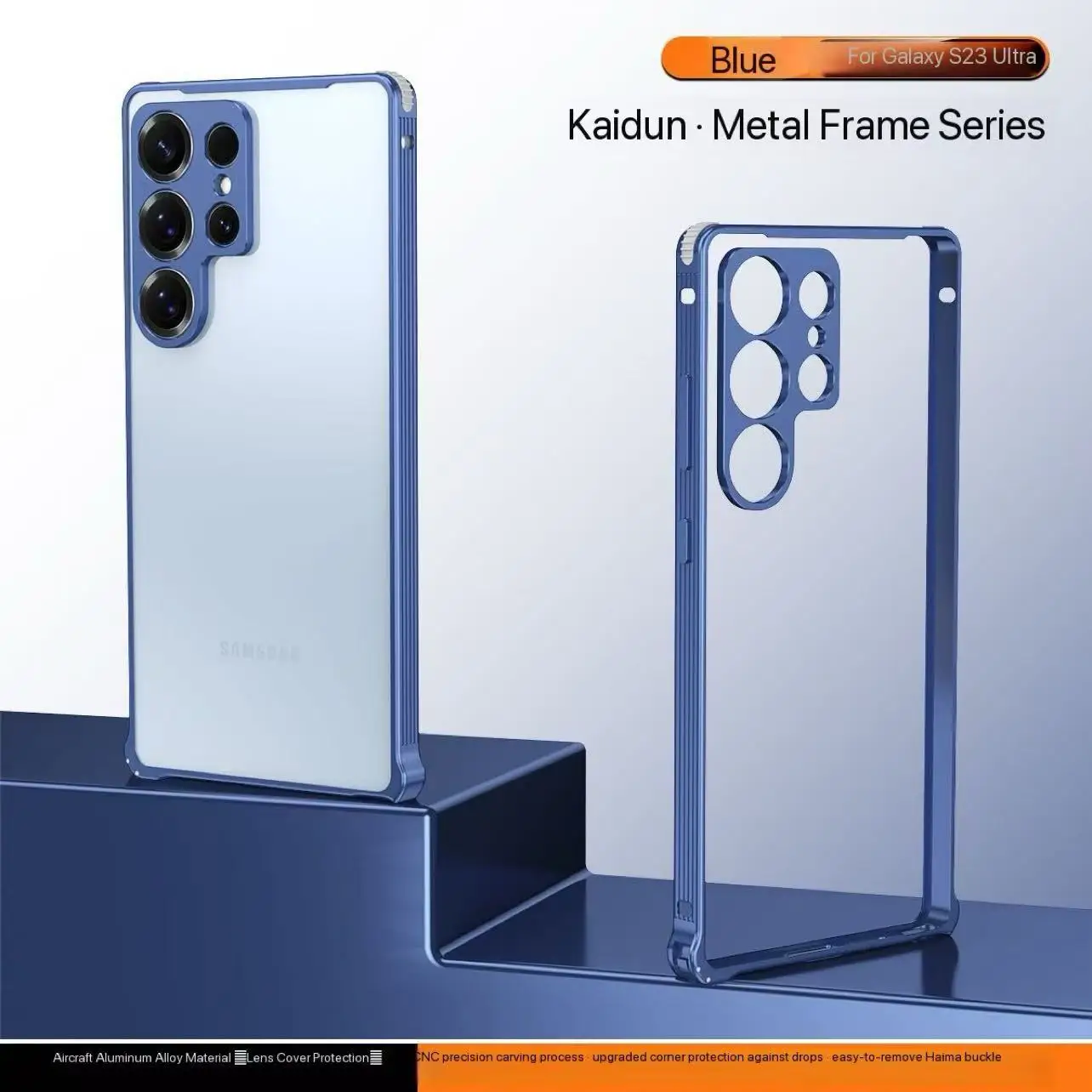 Rahmen Aluminium Metall Bumper Telefon Fall Für Samsung Galaxy A56 A36 5G S24 S25 Ultra Plus Stoßfest Wärmeableitung objektiv Abdeckung – Detail 8