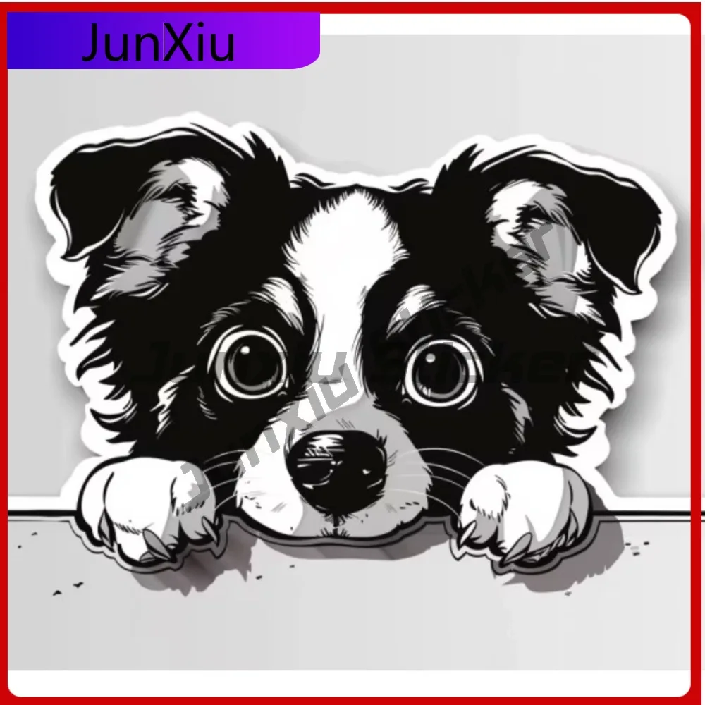 

Realistic Peeking Puppy Dog Unique Car Laptop Window Bumper Waterproof Vinyl Decal Sticker Vintage Funny Aesthetic Retro