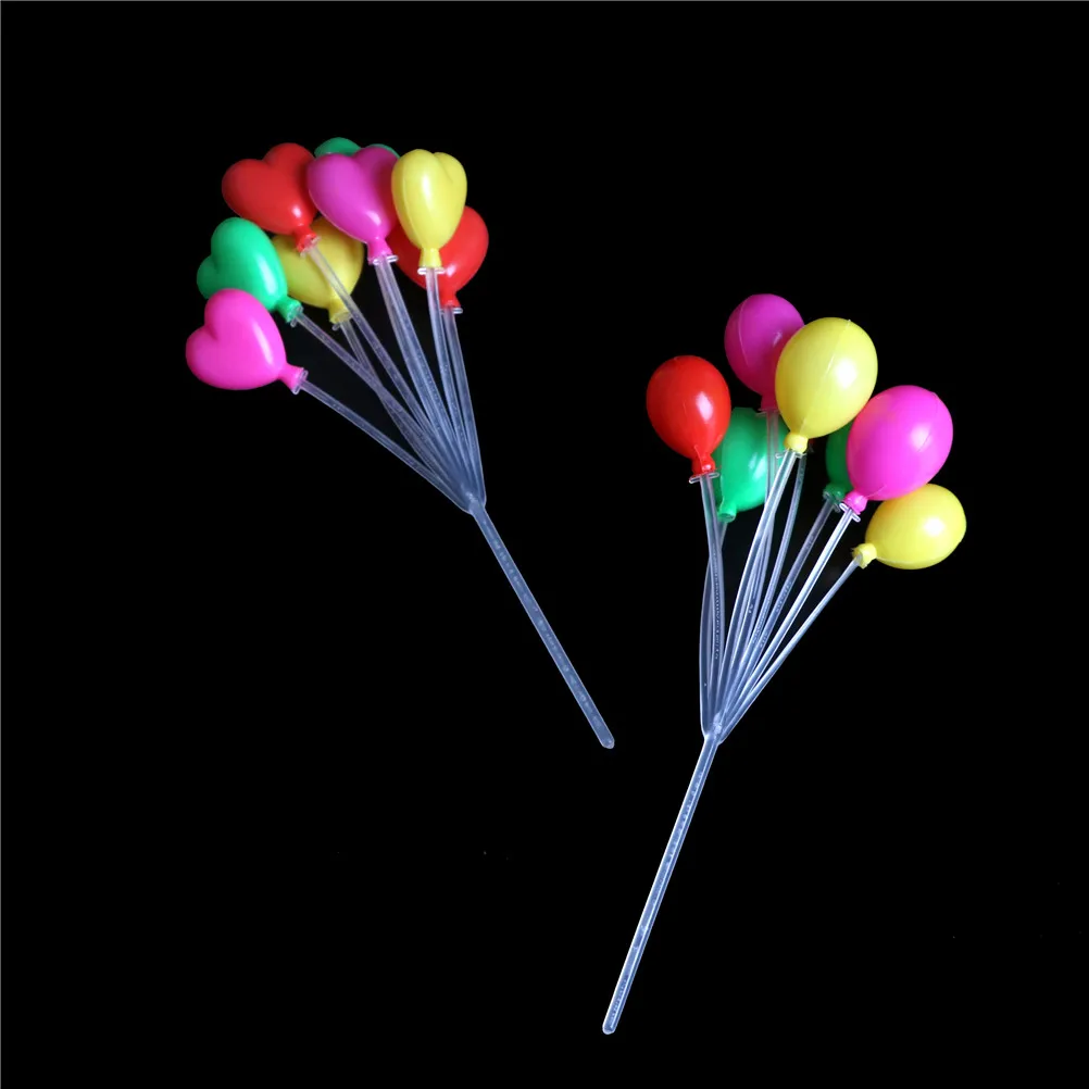 1Set Van Mini Ronde Hartvormige Ballon Poppenhuis Multicolor Meubels Voor Poppenspeelgoed Meisje Spelen Huis Poppenhuis Accessoires