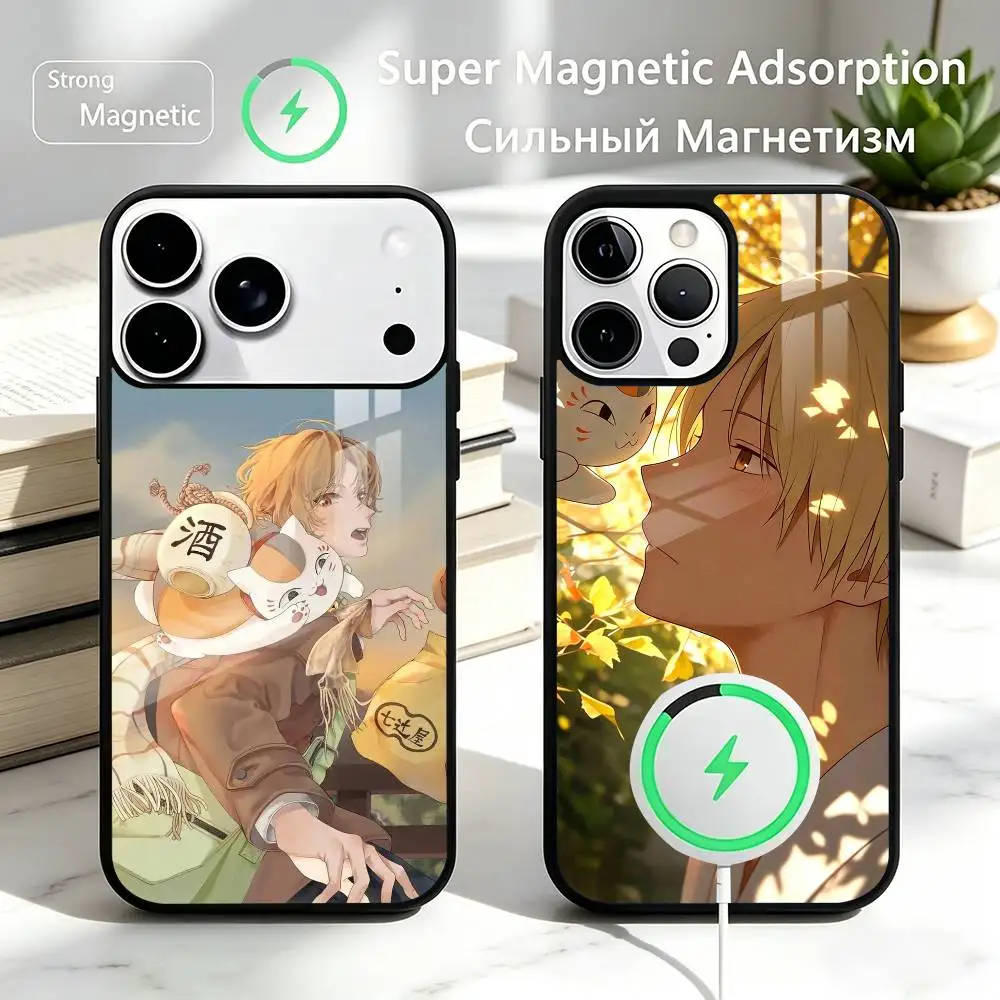 

Natsume's Book of Friends Takashi Phone Case For iPhone17,16,15,14,13,12,11 Plus,Pro Compatible with magnetic wireless charging