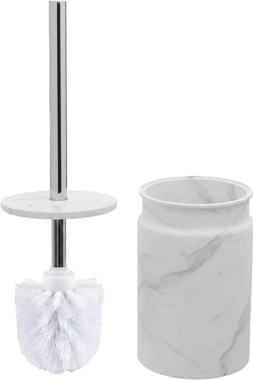 

Toilet Brush and Holder Set - Toilet Bowl Brush and Holder with Sturdy Bristles for Thorough Cleaning