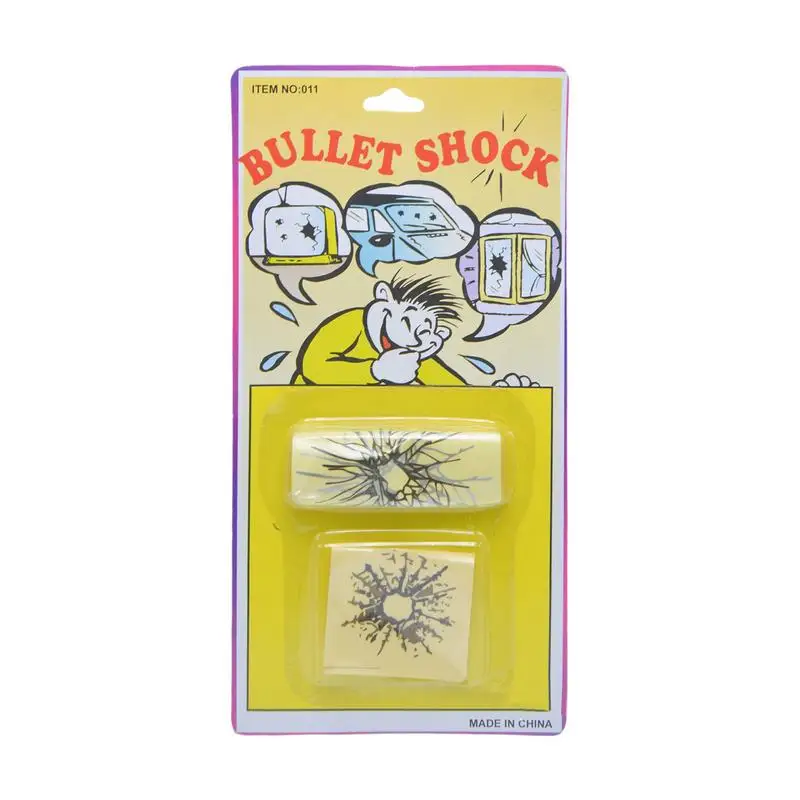 Bullet Hole Window Stickers Funny Shot Sticker Broken Screen Prank Decals Fake Bullet Shot Sticker Ultra-Realistic Fake Bullets