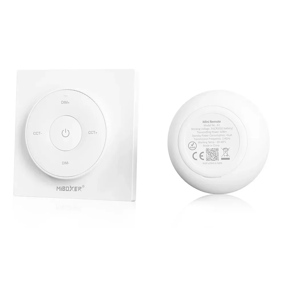 Miboxer(Zigbee3.0 + 2.4G) 2 w1 inteligentna dioda LED ściemniacz światła z pilotem 2.4G dla 5050 COB CCT światło jednokolorowe