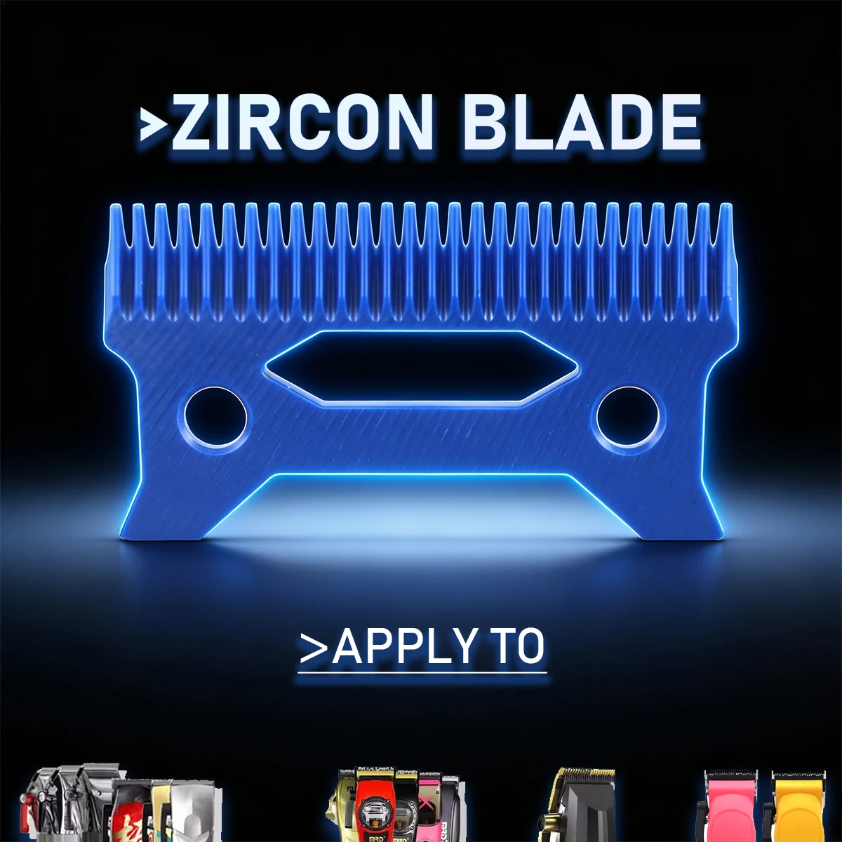 

Zircon Long Teeth PHANTECHO Moving Blade Professional Clipper CRUNCH Replacement for JUCAI JC06 8148 V003 R66 Madeshow Wmark VGR