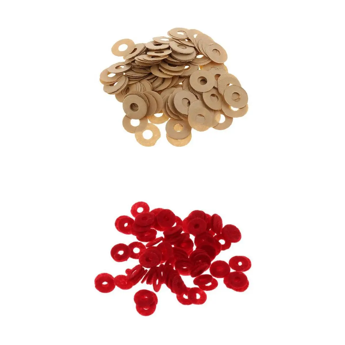 Piano Accessories Front Rail Punchings Brown Red Paper Felt Shims Set for Beginner DIY Tools