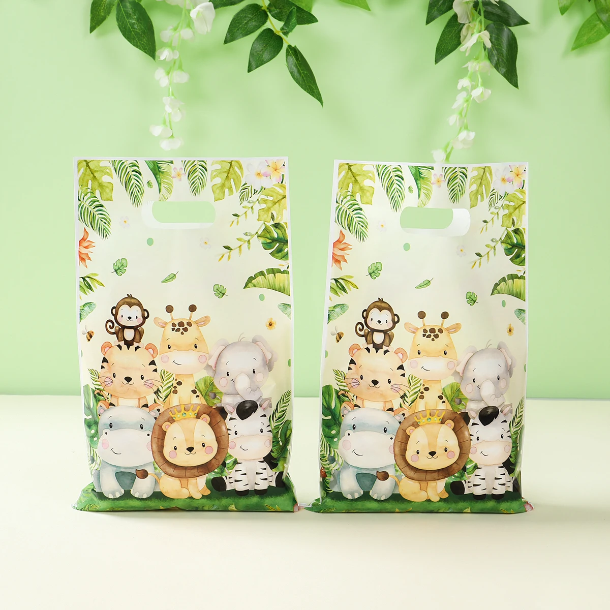 Forest Jungle Animal Candy Bags Jungle Birthday Party Decor Kids Jungle Safari Theme Birthday Party Supplies Baby Shower Favors