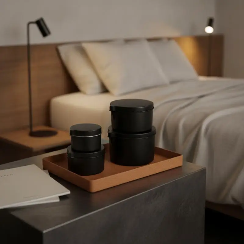 Tinplate Candle Jars with Handy Spout Durable Empty Storage Tins for Home Aromatherapy Massage Cream Cosmetic Organizing
