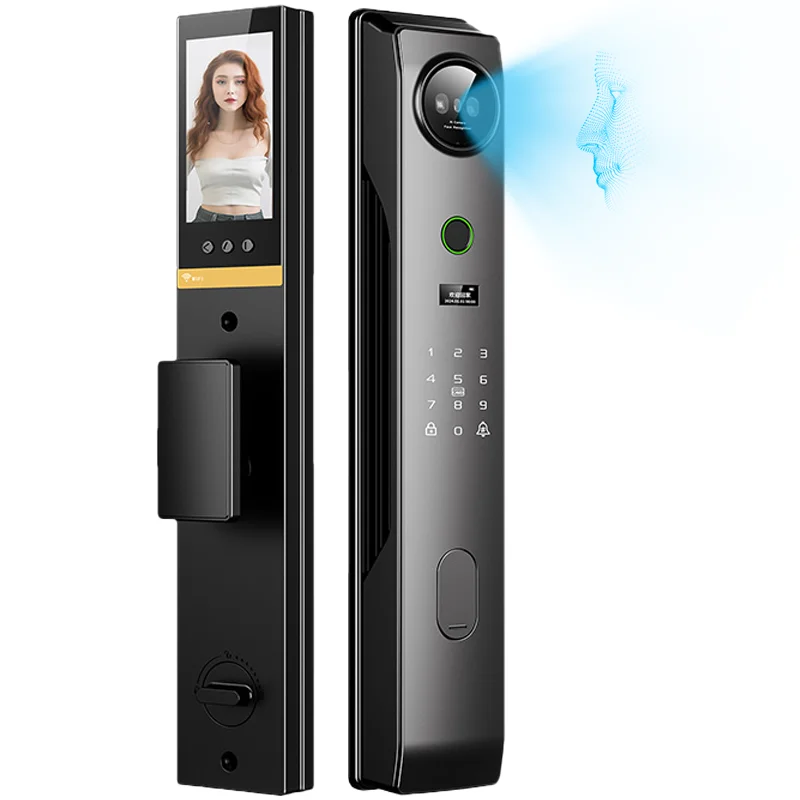 2025 Smart Door Lock Tuya Wifi Smart Fingerprint Home Digital Safe Door with Camera Lock