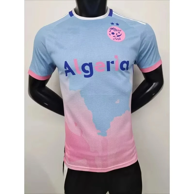Algerische Sonderedition Fußballtrikots 3D-Gedruckte Modische T-Shirts für Männer und Frauen im Motorrad-Stil Kurzarm – Detail 4