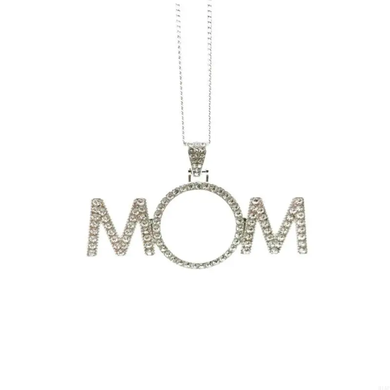 91AF Sublimation MOM Charm Necklace Heat Transfer Choker Accessories Gift for Mothers