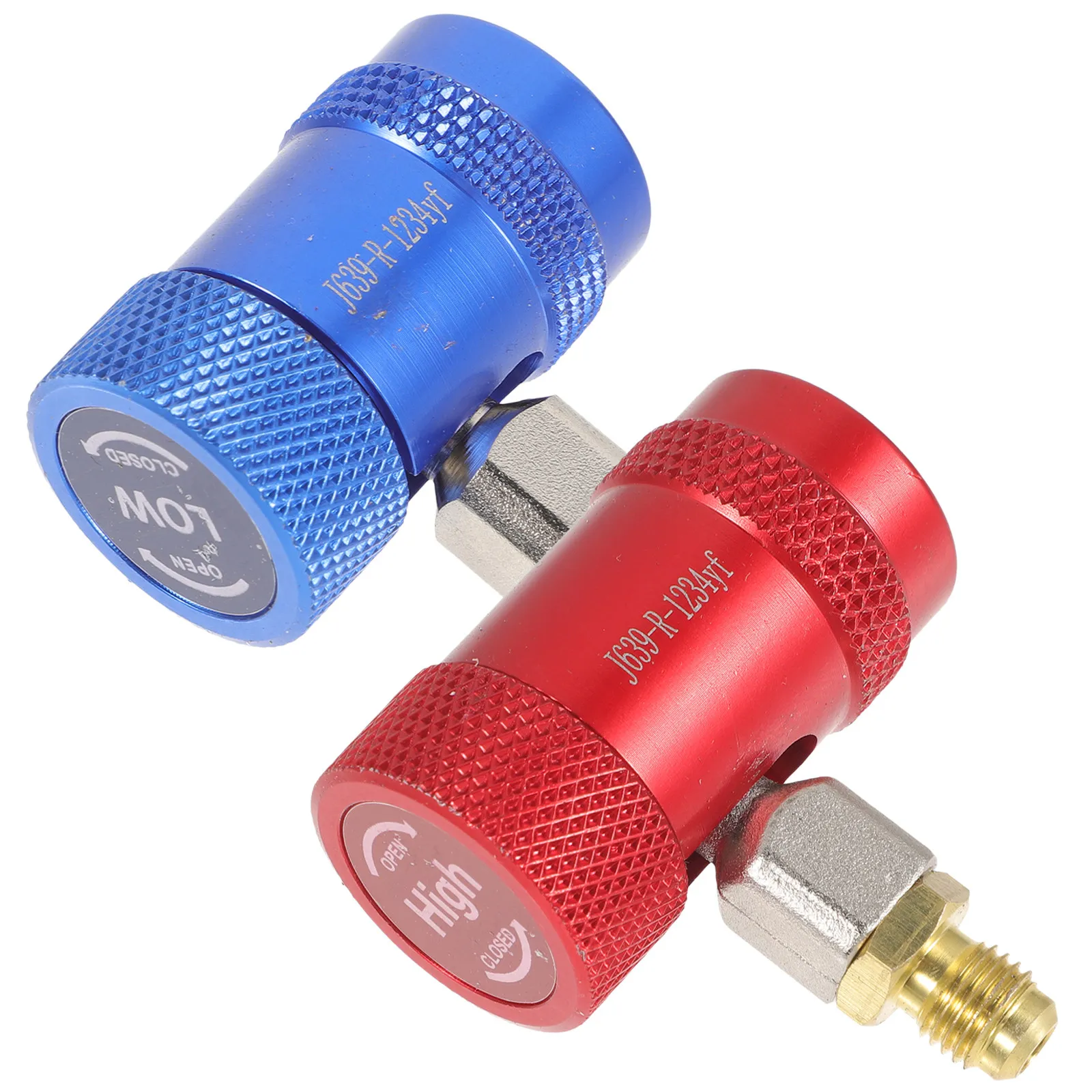 

4Pcs Vehicle Air Conditioner Adapters Sturdy Brass Copper Connectors Portable Lightweight Ac Refrigerant Fittings for Extreme