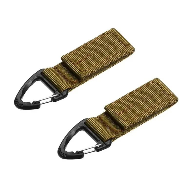 Outdoor Taktischer Molle-Gürtelhalter Gurtband-Clip Schlüsselanhänger Rucksack-Karabinerhaken Wasserflaschenhalter Schlüsselring-Clip