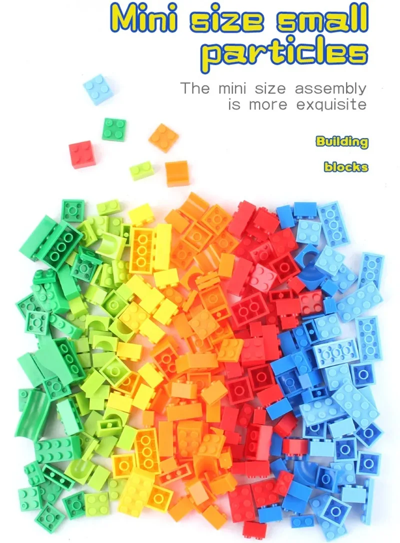 168-336 قطعة مسارات كرة المتاهة للأطفال كتل منزلقة صغيرة لتقوم بها بنفسك مجموعة الطوب ألعاب سباق الرخام الصغيرة لعبة التعليم المبكر #1