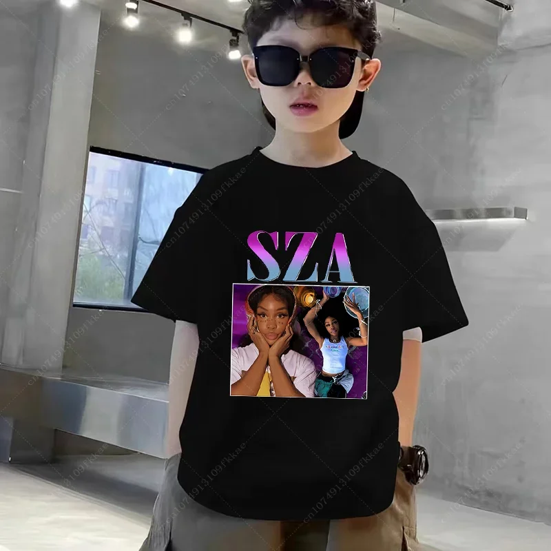 SZA Good Days Boys Girls T Shirt Funny Tees Short Sleeve Round Neck T-Shirt 100% Cotton Graphic Printed Tops Unisex Teenager Tee