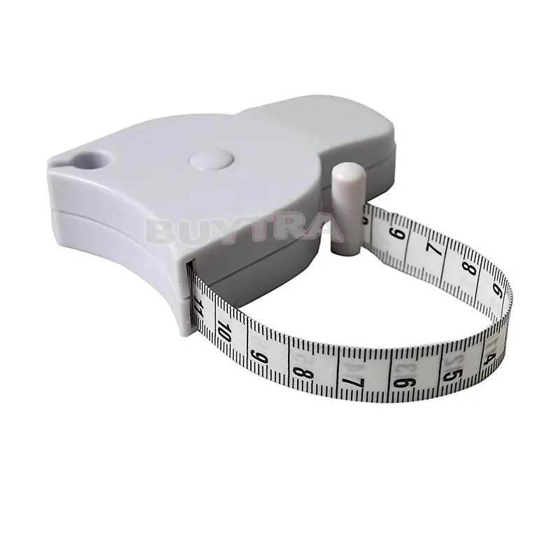 High Qulaity Fitness Accurate Body Fat Caliper Measuring Body Tape Ruler Measure Tape Measure White Body Fat Caliper