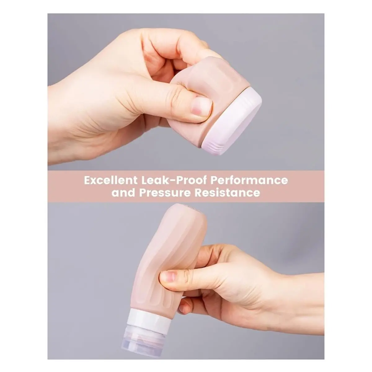 Travel Toiletries Bottle Set, Includes A Free Transparent Travel Bag, Leak-Proof Squeeze Container
