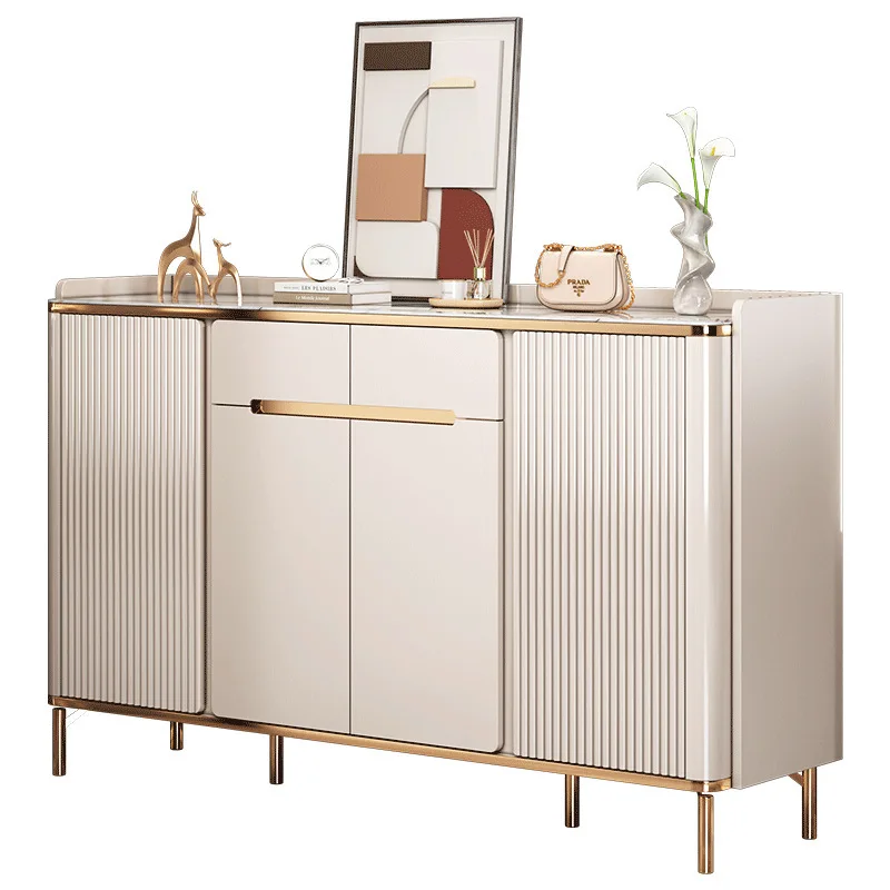 Shoe cabinet, integrated doorway cabinet, floor-standing entryway cabinet, large capacity, simple light luxury storage cabinet