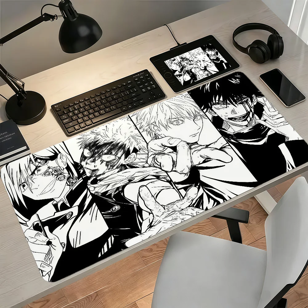Anime Jujutsu Kaisen Mouse Pad Large Non-slip Lockedge Desktop Computer Desk Mat Keyboard Writing MousePad Office Gamer Student