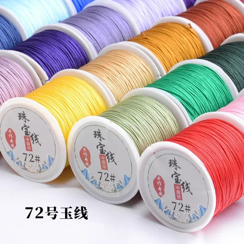 0.8mm 45m Waxed Cord for Jewelry Making String, Polyester Thread for Braiding Bracelets and Necklaces Crafts DIY Rope Hand Woven