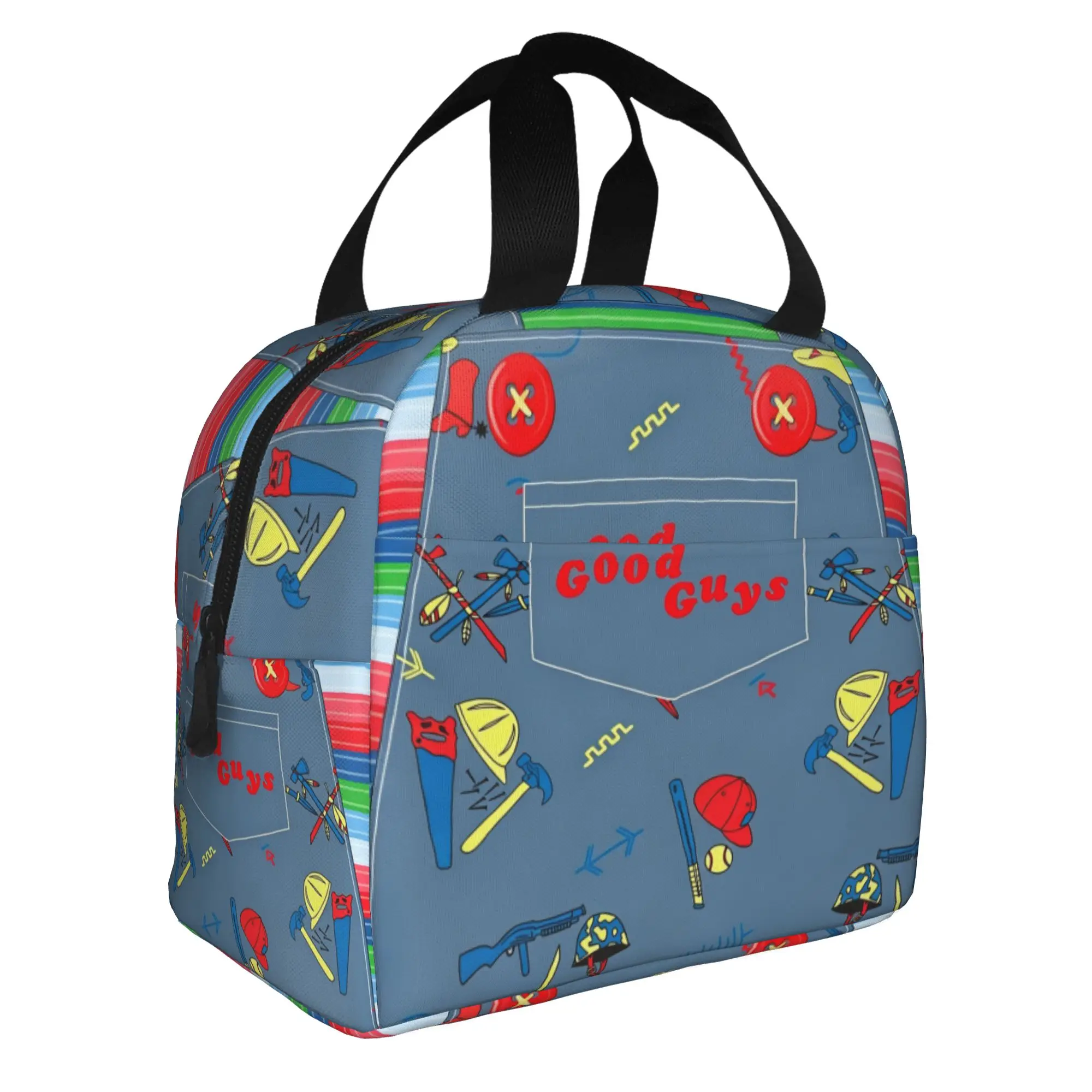 B-Brides of Chuckys Lunch Bag Men Women Cartoon Film Thermal Cooler Insulated Lunch Box for Adult Office
