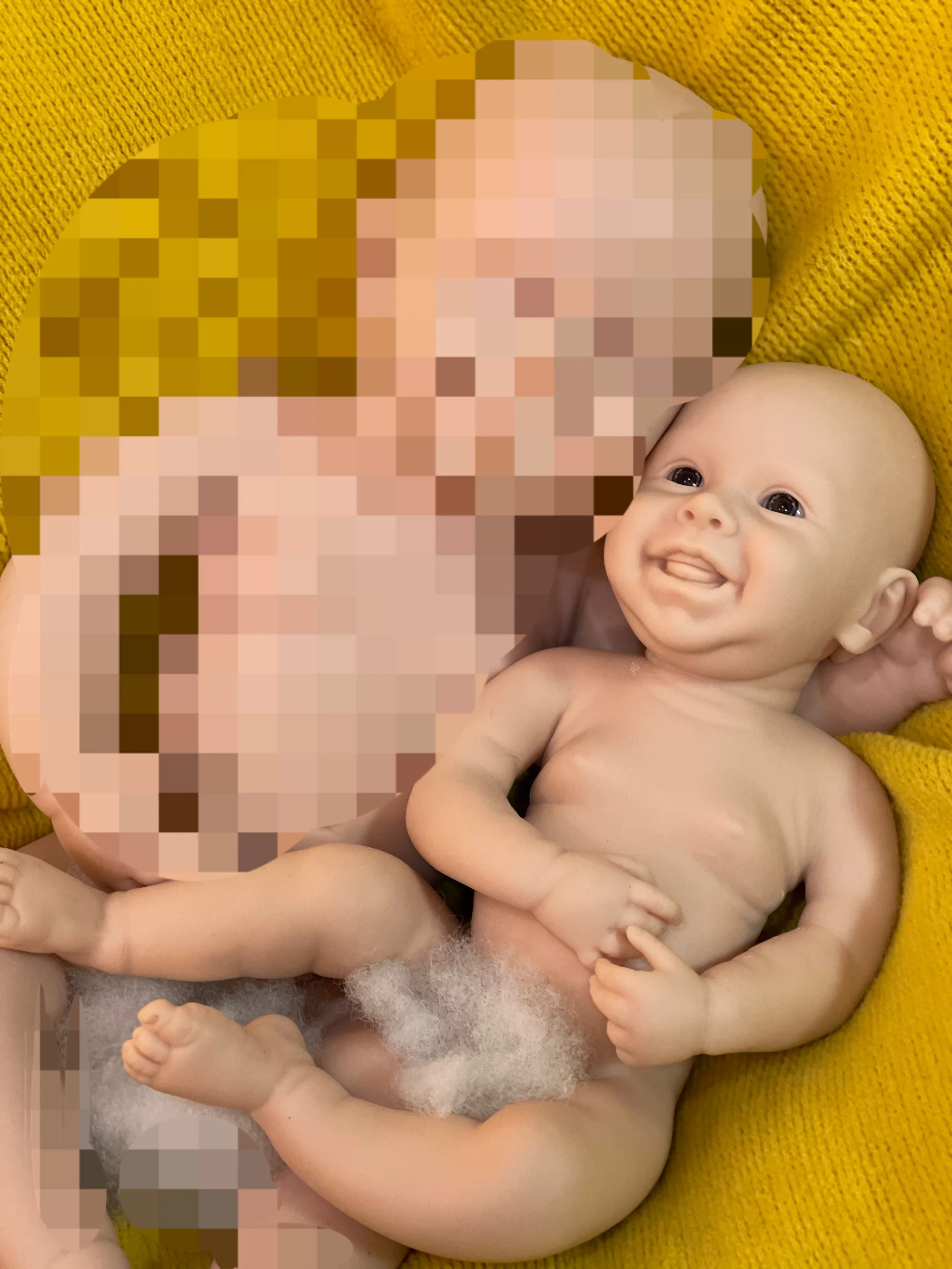 Peaches&Harper Bebe Reborn 33CM Full Body Soft Solid Silicone Reborn Doll Painted Reborn Baby Doll Reborn Corpo De Silicone