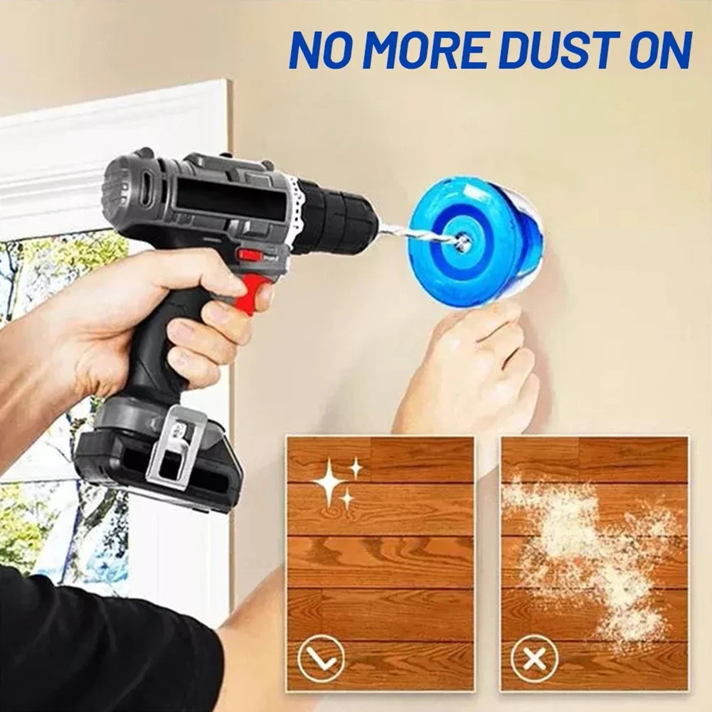 Electric Drills Drill Dust Cover PVC+PP Blue Bowl-shaped Design Larger Capacity More Convenient To Use Brand New