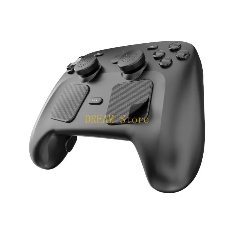 Button Caps Touchpad Stickers with Joystick Covers Back Button Pad for Steam Controller Game Accessory Easy Setups Black Best