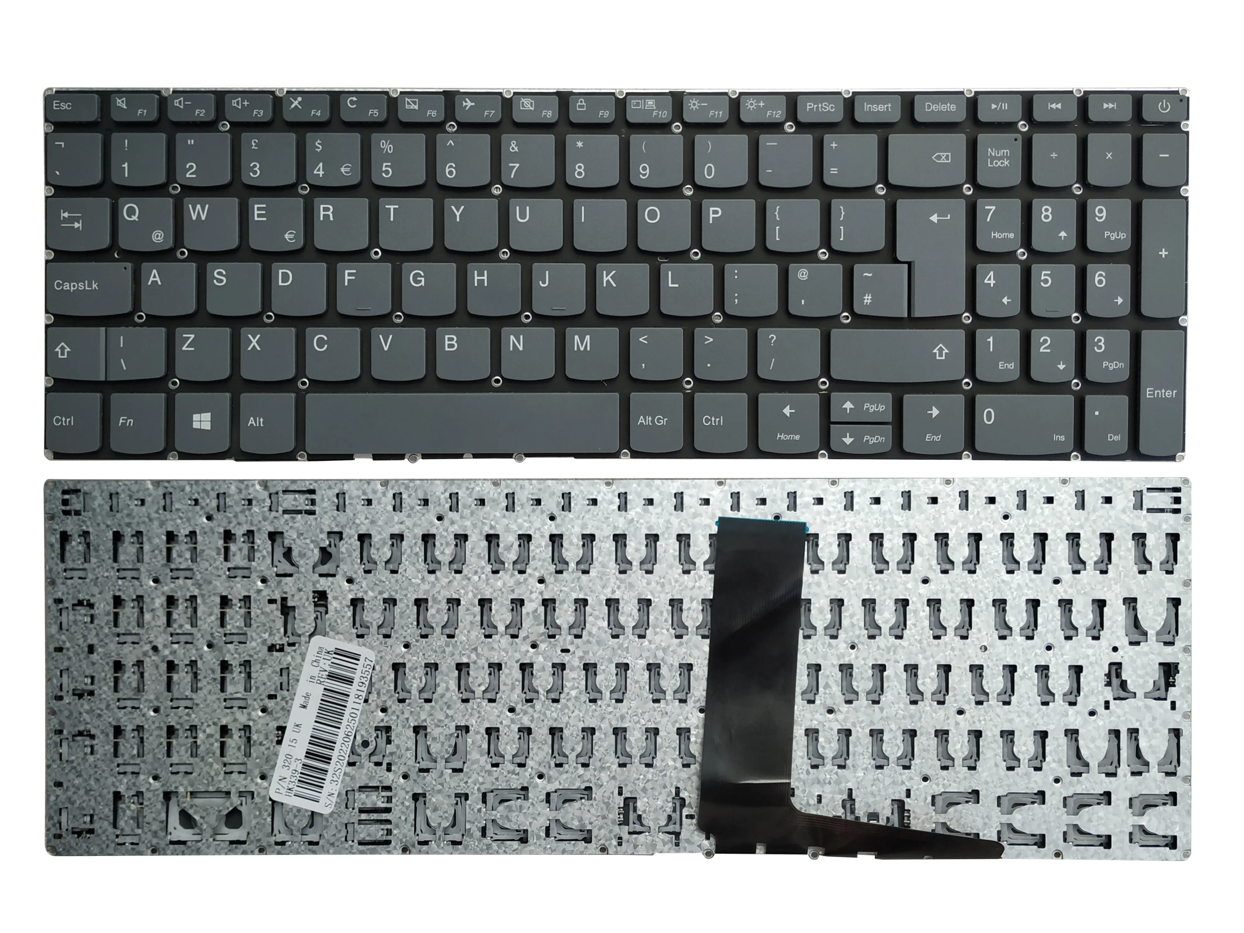 

New UK Keyboard For Lenovo IdeaPad 330C-15 330c-15IKB 330c-151KB 130-15AST 130-15IKB 130C-15 V145-15AST V155-15API UK Black