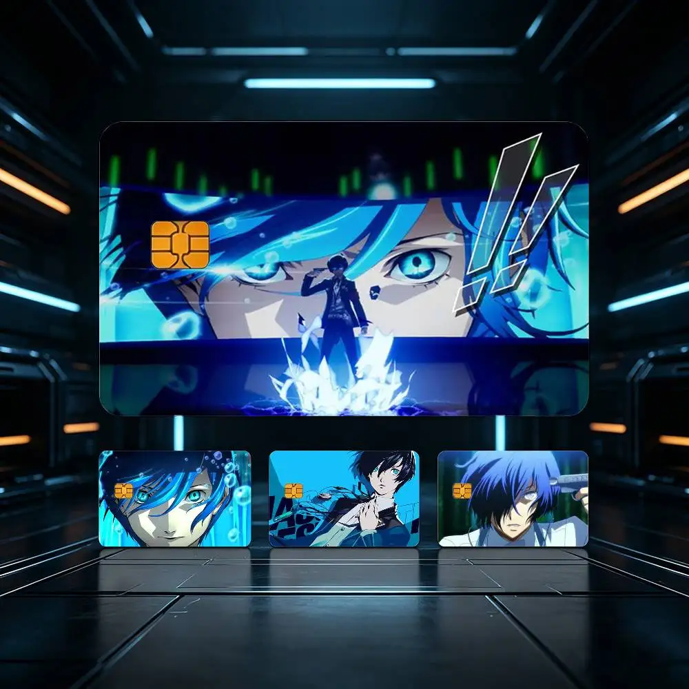 

Makoto - Persona 3 HD Waterproof Card Skins Protective Stickers for Credit Bank Game Cards