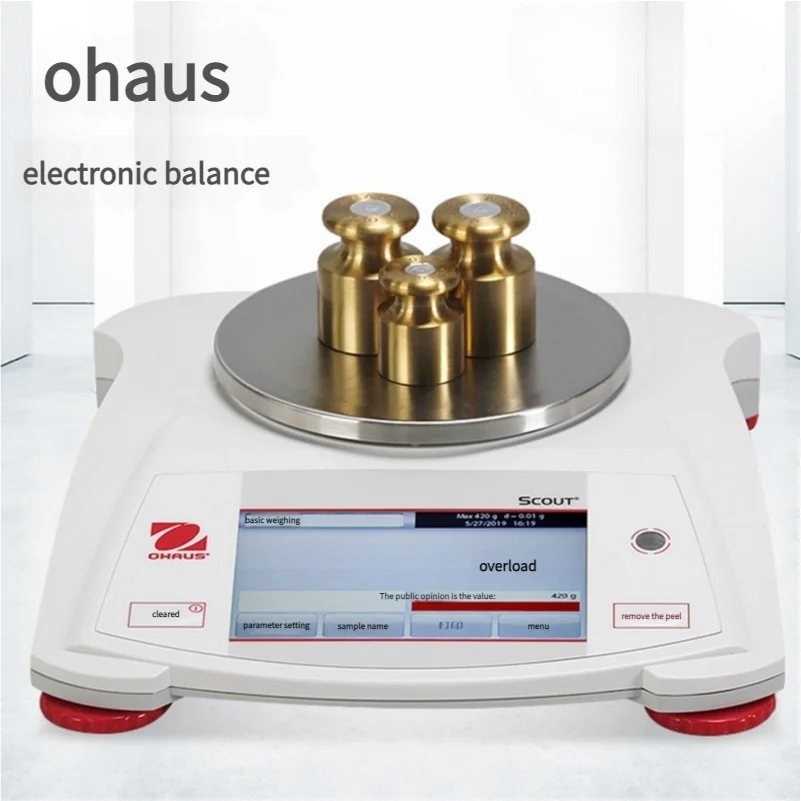 Balança analítica portátil OHAUS STX622ZH – 620g/0,1g |   Uso em laboratório e campo O painel está em chinês