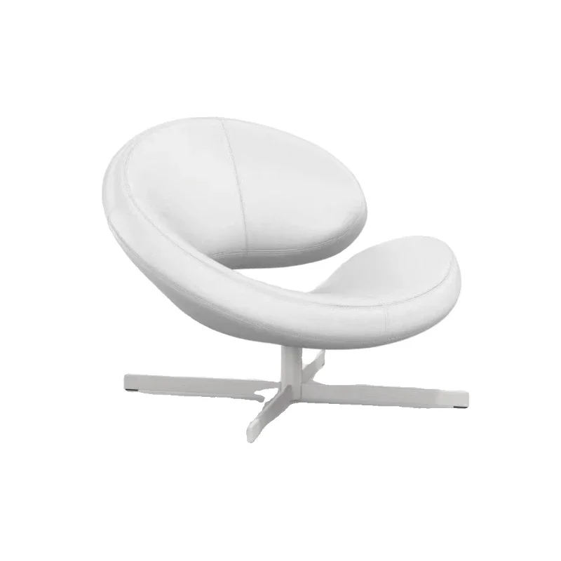 

Nordic designer fiberglass special-shaped C-shaped chair crescent chair hotel sales office reception single leisure chair