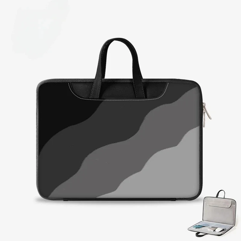 

Simple wind full opening and closing laptop bag large capacity electric head anti-drop business briefcase computer protective ca