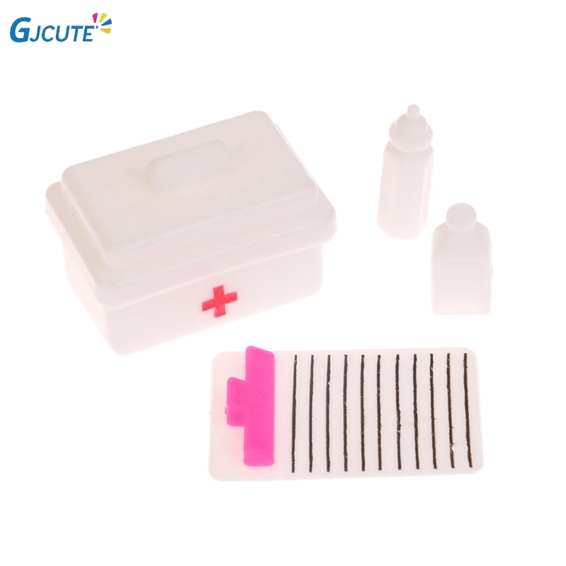 10Pcs/Set Dollhouse Miniature Hospital Stethoscope Mini Syringe Medical Appliances Medical Tool Model Medical Scene Decor Toys