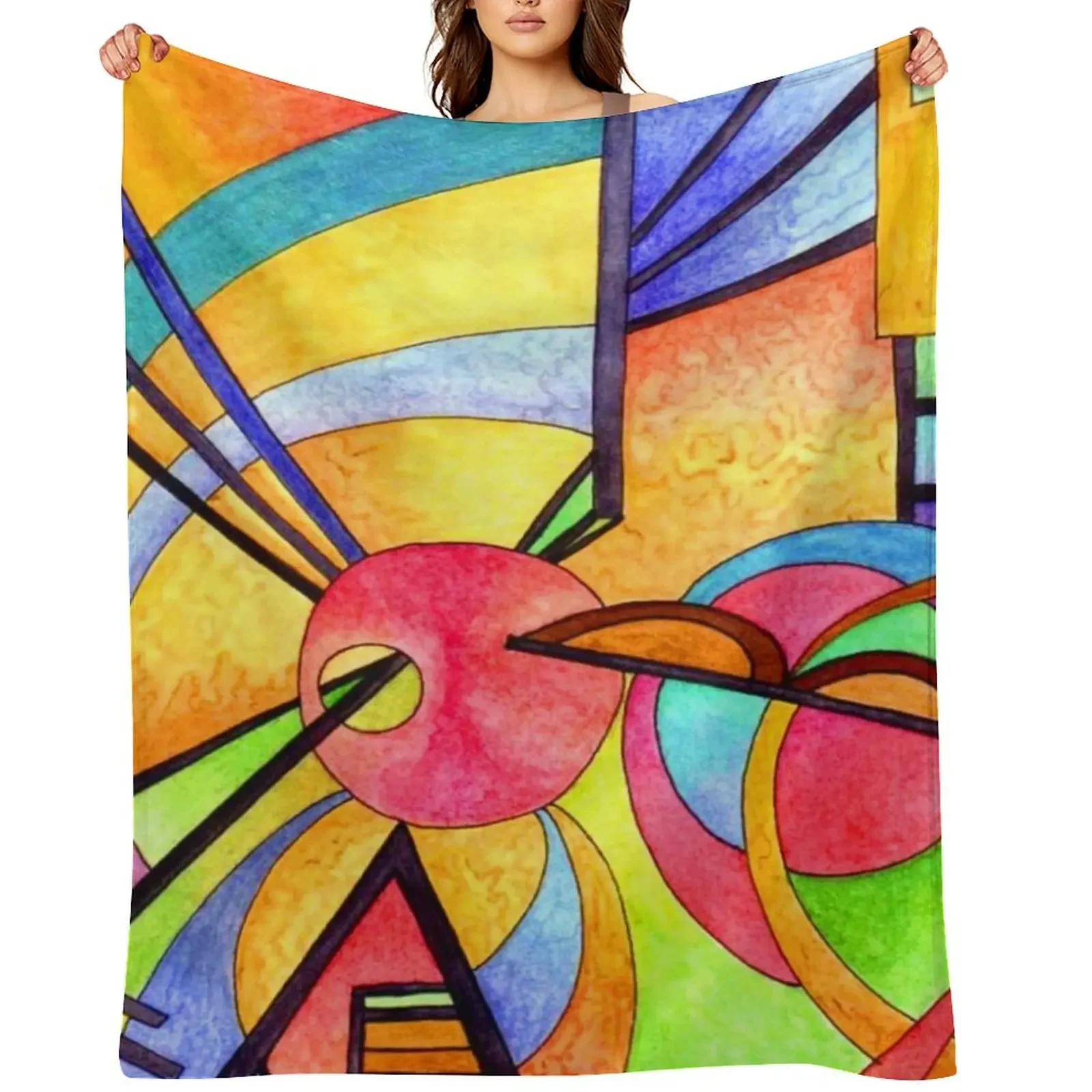 wassily kandinsky Throw Blanket Plaid Summer Beddings Luxury Brand Fashion Sofas Blankets