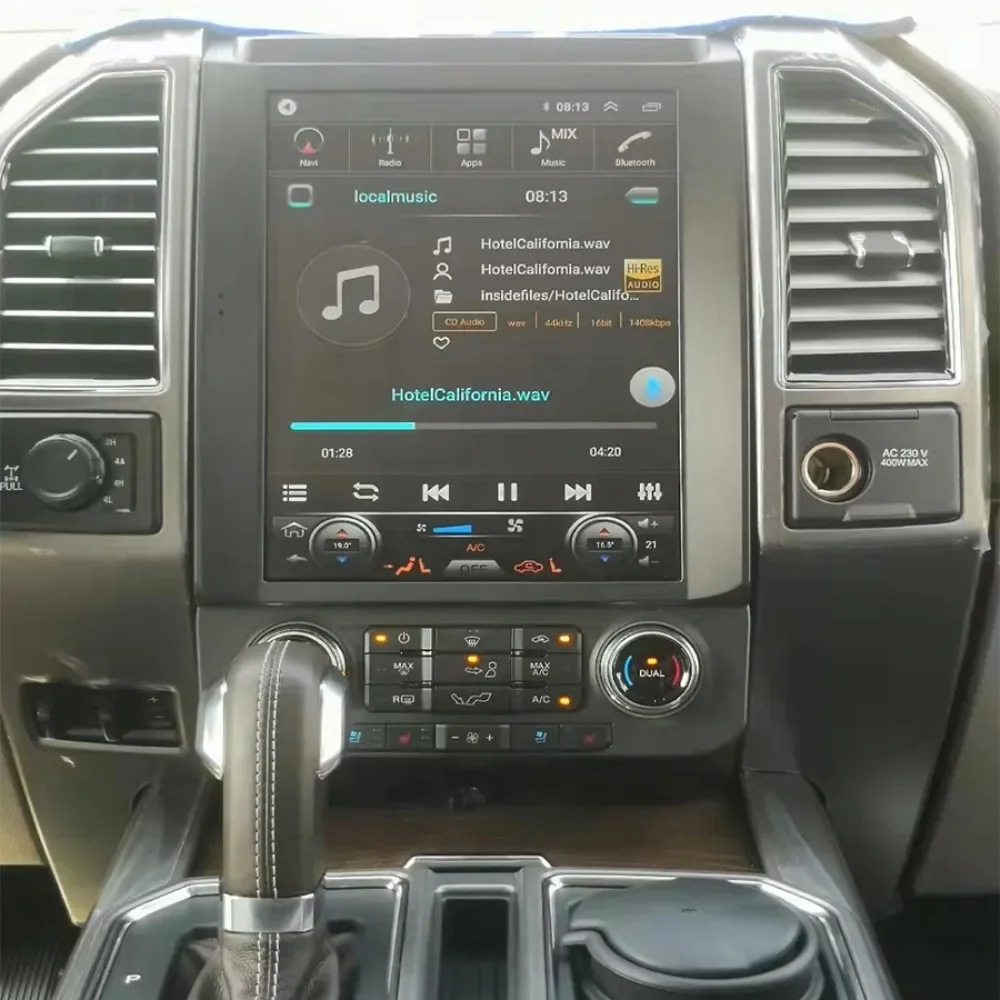 14.4/12.3 inch Vertical Screen Stereo Car Radio For Ford Raptor F150 F250 F350 F450 2015 - 2022 Android 13 Car Multimedia Player