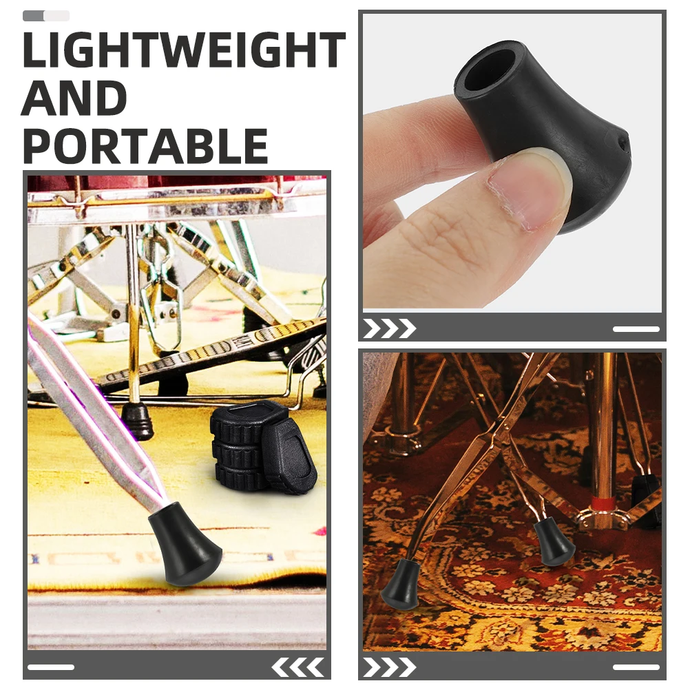 

Drum Kit Accessories Racks Rubber Feet Stand Drums Foot Pad Protectors Parts