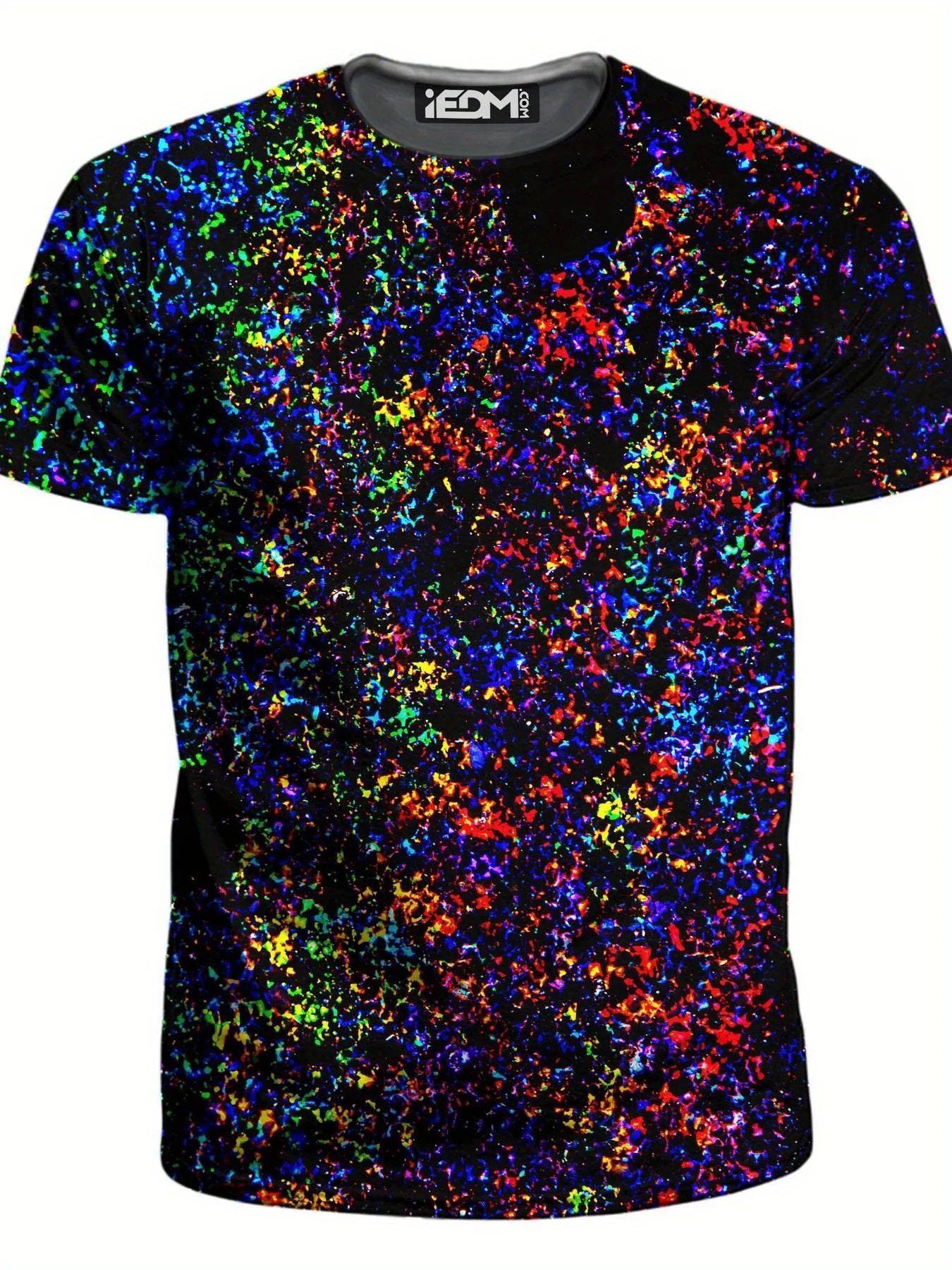 

Men's Lightning Rainbow 3d Printed Crew Neck T-Shirt Short Sleeve Summer Tops Casual Shirt Comfortable Slim Pattern Tee