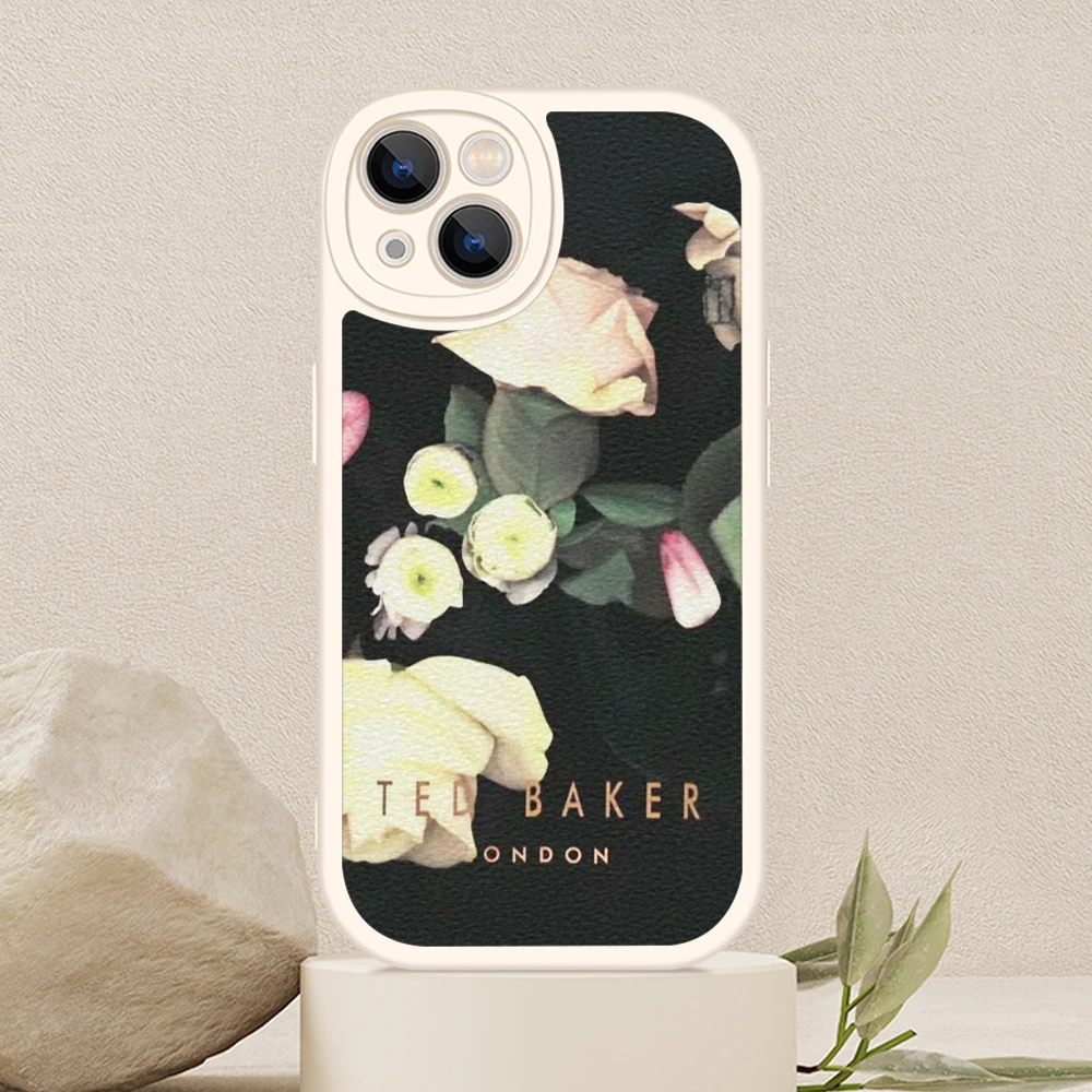 Iphone 15 ultra Fashion Brand Flower Phone Case for Iphone 13 12 11 14 Pro MAX MiNi Ted Design-Bakers Lambskin Protective Covers