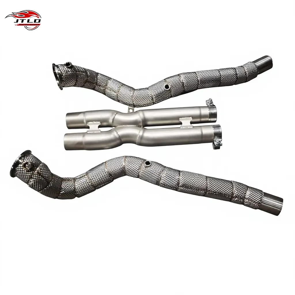 SS304 Straight Downpipe For Ferrari California T 3.9T Exhaust Pipe Performance Straight Through PipeStraight Through Pipe