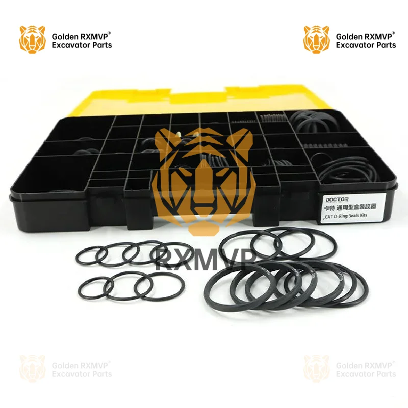 For Excellent Quality Apply For Caterpillar Excavator Hydraulic Rubber O - Rings Seal Kit Assortment Box Stamp Kit Excavator