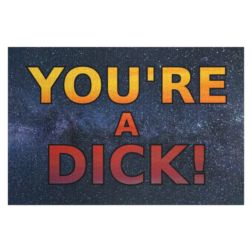 

You're a Dick! Jigsaw Puzzle Adult Wooden Name Wooden Toy Works Of Art Puzzle