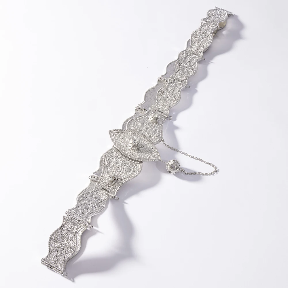 LUIZADA جودة عالية القوقاز العرقية القديمة الذهب والفضة حزام المرأة القوقازية التقليدية الزفاف الخصر سلسلة #3