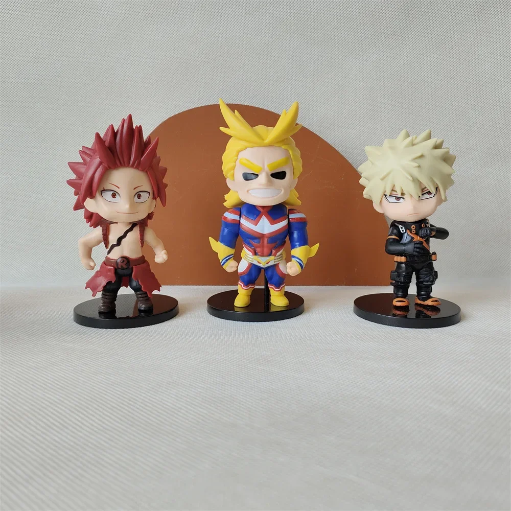 6pcs Anime All·Might Midoriya Izuku Peripheral Products Action Figures Hobby Collectibles Kawaii Model Table Decoration Gifts