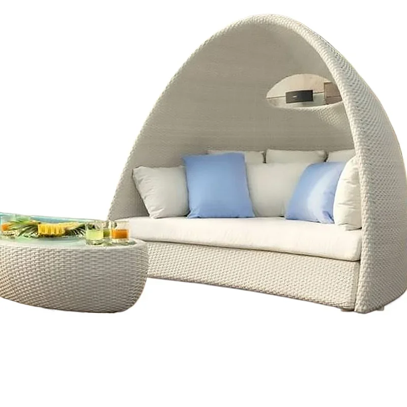 

Creative, rattan chair, coffee table three-piece set, bird's nest leisure rattan chair sofa club hotel balcony bed outdoor