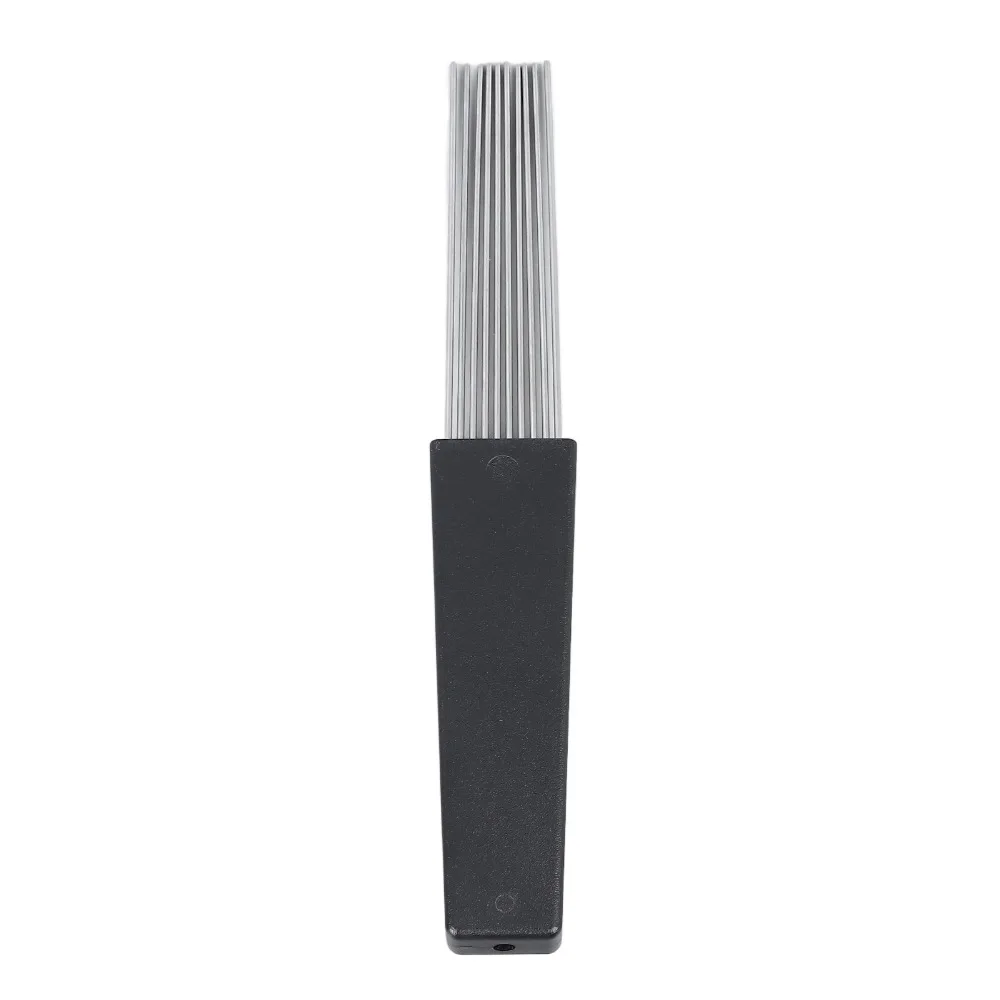 2PCS Durable Black Scraper Brush Plastic, Stainless Steel Professional Scraper Percussion Accessories For Percussion