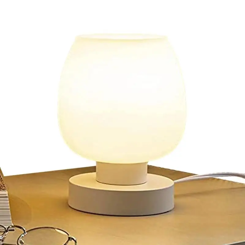 

Night Stand Lamp Touch Adjustable Touch Control Table Lamp For Bedroom 3 Way Dimmable Nightstand Lamp Opal Glass Lamp Shade