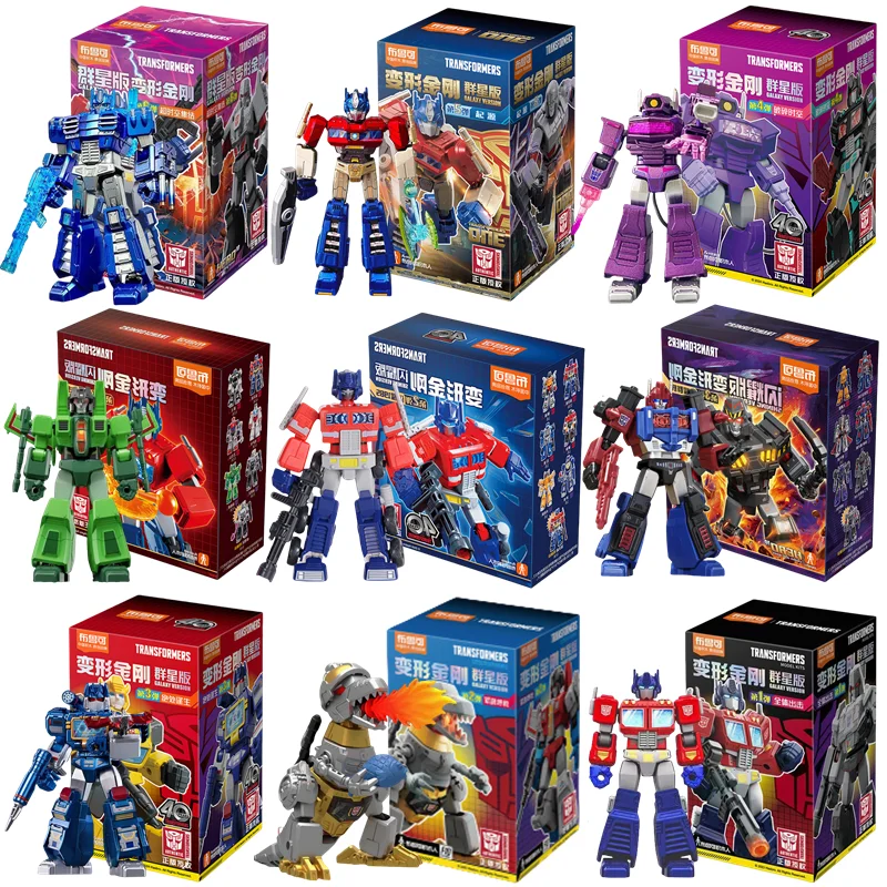 Blokees Transformers One Anime Movies Optimus Prime Bumblebee Starscream Soundwave Shockwave Cartoon Anime Robot Assembled Toy