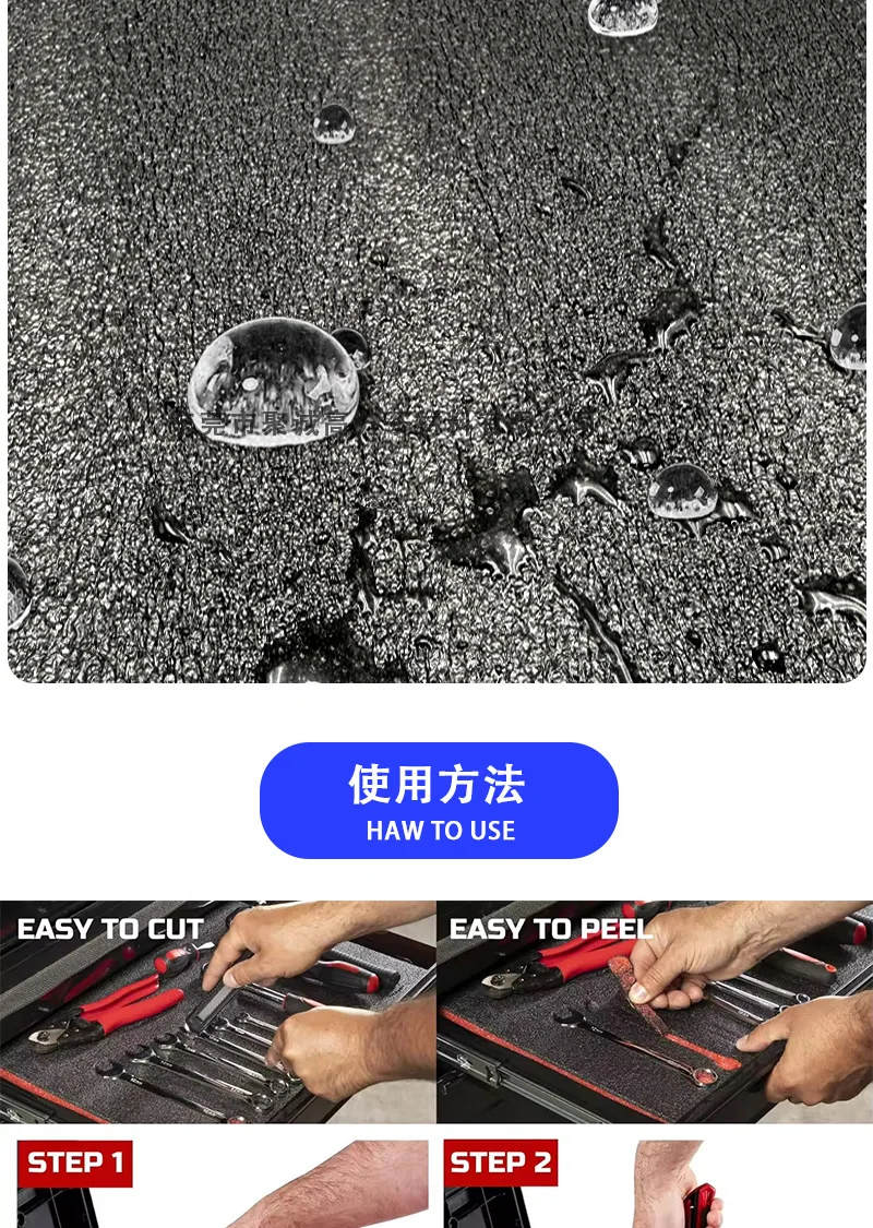 2Pcs Tool Box Foam Inserts Packing Foam Pads Camera Case Cushioning Insert Sheet for Transport DIY Crafts Toolbox Liner