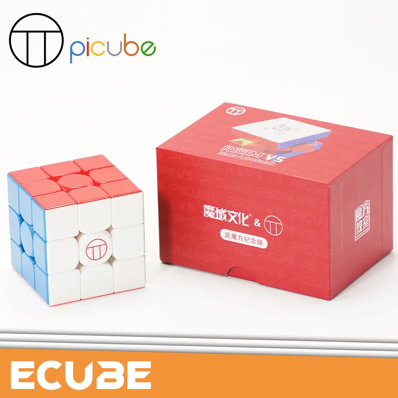 [ECube] RS3M V5 Picube Special Edition 3x3x3 Magnetic Magic Cube Professional Ball Core 8th Anniversary Cubing Toy