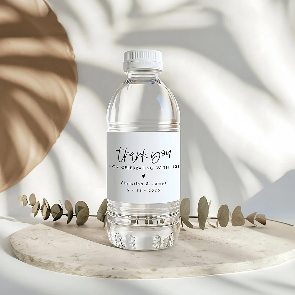 

Personalized Wedding Water Bottle Label Graduation Party Thank You Water Bottle Sticker Bridal Shower Welcome Gift Wedding Decor
